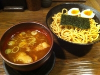 「つけ麺・並 （680円） + 味玉」@つけ麺処 つぼや 梅田店の写真