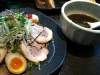 「焦がし正油つけめん+餃子（サービス券使用）」@らーめん しおの風 INさいたまの写真