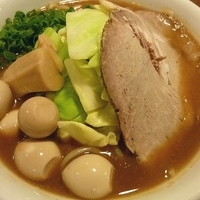 「松風らーめん （うずらの卵3ケトッピング）」@秋葉らーめん 松風の写真