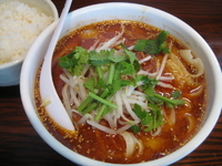 「マーラー刀削麺[680円]+ライス[150円]」@刀削麺荘 唐家 秋葉原店の写真