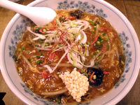 「もやしあんかけそば（黒）（680円）」@もやしあんかけそば とろ丸の写真