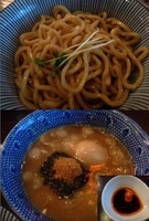 「辛つけ麺 + 味玉」@つけ麺 紋次郎 福島本店の写真