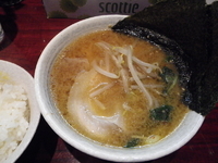 「鳥ガラみそミニサイズ ライス付き」@ラーメンAOZORA 錦町店の写真