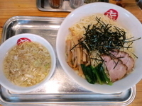 「つけそば（大）+チャーハン（中）」@中華そば まるきの写真