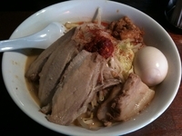 「特製辛味噌らぅめん 1000円」@極太野菜味噌〇助（MARUSUKE）の写真