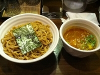 「辛つけ麺肉入り（胚芽）」@つけ麺 えん寺 吉祥寺総本店の写真