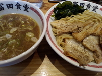 「肉つけめん+味玉」@松戸中華そば 富田食堂の写真