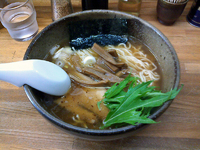 「醤油らーめんと小ライスのセット（700円）+餃子（340円）」」@無添加らーめん舗 星の写真