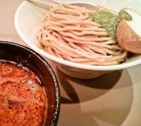 「海老トマトつけ麺+モッツァレラチーズ（850円+200円）」@つけ麺 五ノ神製作所の写真