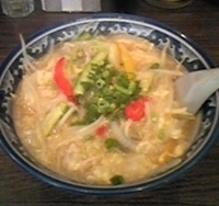 「アスパラと新玉ねぎの餡かけ塩タンメン<大>300g（780円）」@熟成味噌タンメン 蔵味噌屋の写真