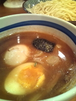 「味玉もりそば（こってり・中盛）￥800」@常勝軒 伊勢崎総本店の写真