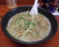 「野菜みらくる 750円+味玉 100円+替玉 （150円のところ」@前橋とんこつ 味楽留の写真