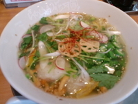 「べジラーメン菜菜【美麺（びいめん）】 750円+ニンニク豚めし（」@らあめん花月嵐 ひばりヶ丘駅前店の写真