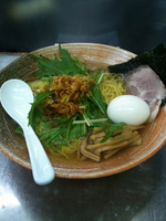 「塩ラーメン サザエだし!」@覆麺 智の写真