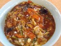 「スタミナ冷やしらーめん（650円）、中盛（100円）」@横浜ラーメン 春木家の写真