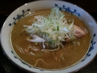 「【今週の週替り】グリーンカレーラーメン 750円+替え玉100円」@麺処 福吉 本店の写真