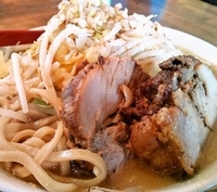 「ミニラーメン（ヤサイ・ニンニク・カラメ）630円」@喜元門 つくば研究学園店の写真