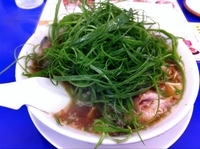 「葱ラーメン・麺固め」@来来亭 西宮広田店の写真