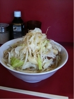 「ラーメン（にんにく ヤサイ こいめ）」@ラーメン二郎 ひばりヶ丘駅前店の写真