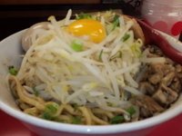 「魚介汁なし+味玉子【950円】」@麺厨房 豪快家 大森店の写真