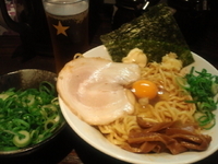 「（限定）まぜそば+トッピング九条ねぎ」@博多ラーメン権之助の写真