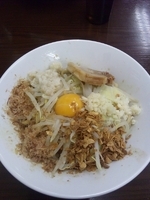 「特製まぜそば」@ジャンクガレッジ 西船店の写真