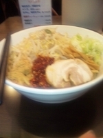 「まぜそば」@つけそば 麺彩房 五反田店の写真