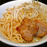 「アタゴロウ（サービス・中盛）￥700 + ゴマタマゴ￥100」@京鰹節つけ麺 愛宕 ATAGOの写真