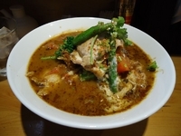 「『豚肉と海老スープの伽哩麺（￥1000）』」@睦月の写真