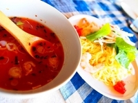 「トマトつけ麺」@engawacafeの写真
