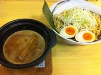 「つけ麺 （並）・太麺 （780円） （+味玉）」@渡辺製麺 つけ麺 暁の写真