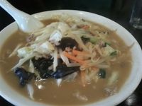 「ミソラーメン+チャーハン700円（オープン特別サービス）」@合合の写真