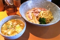 「蒸し鶏鶏塩つけめん」@麺匠 清兵衛の写真