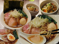 「「特製醤油ラーメン」￥950+「三色飯」￥300」@麺処 ほん田 東京駅一番街店の写真