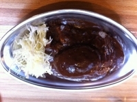 「ハンバーグカレー」@アルバの写真