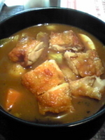 「パリパリチキンスープカレー￥900」@カレーハウスCoCo壱番屋 東武浅草駅前店の写真