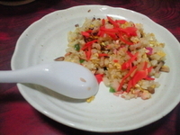 「半チャーハン(400円)」@手打らーめん 長来の写真