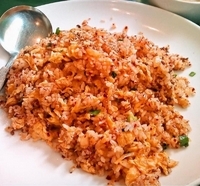 「辛いチャーハン（714円）」@百香亭 牛久店の写真