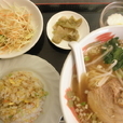 炒飯・ラーメンセット（サラダ+ザーサイ+杏仁豆腐+アイスコーヒー