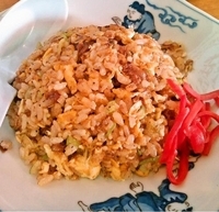 「塩ラーメン+半チャーハン（600円+300円）」@支那そば 阿波家の写真