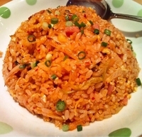 「ラーメンセット（塩・キムチ半炒飯）790円」@中華定食 笑飯店の写真