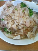 「花まぐろの和風らーめん（中盛り）+味玉ちゃーしゅーごはん（ランチ」@らーめん 夢中の写真