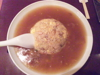 「ふかひれスープチャーハン」@中華料理 宝来の写真