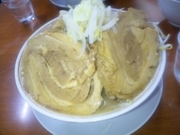 「ダブル豚入りラーメン 大盛」@ラーメン 龍郎の写真