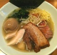 「特製純鶏ホタテ塩らーめん1000円」@三代目麺処 「まるは」極 船橋店の写真