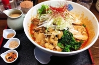 「胡麻肉そば大盛り」@丸直の写真