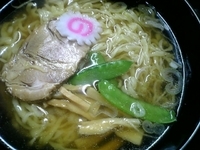 「佐野醤油ラーメン（￥600）」@らーめん さのや 東北自動車道下り佐野SA店の写真