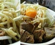 「まぜそば（野菜増し） 750円」@ラーメン 龍郎の写真