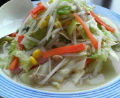 「野菜たっぷりちゃんぽん 650円」@長崎ちゃんぽん リンガーハット イーアスつくば店の写真