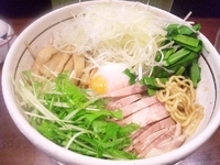 「こってり汁なし・ニラ・ねぎ・ばくだん」@麺屋 旬の写真